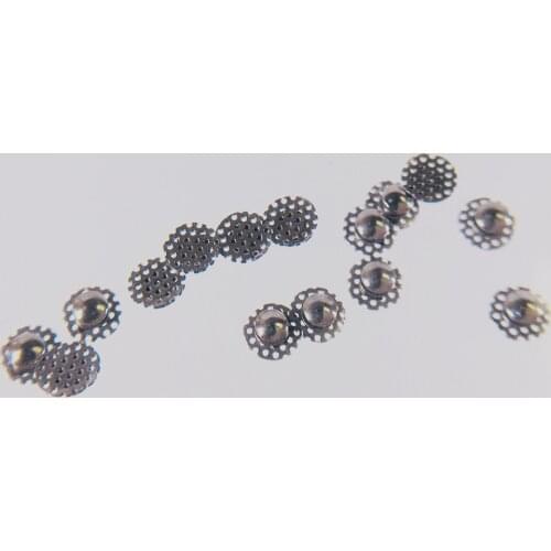 10Pcs/Bag Dental Lingual Strong Bondable Hollow Out Buttons Orthodontic Retainer Base Holes Button for Adhesive