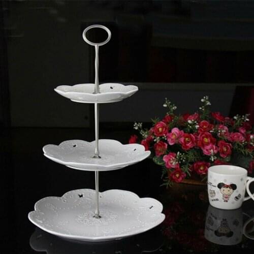 2/3 Tiers Cake Rod Plate Stand Handle Fitting Hardware Wedding Party Supplies Display Server Holder Kitchen Supplies