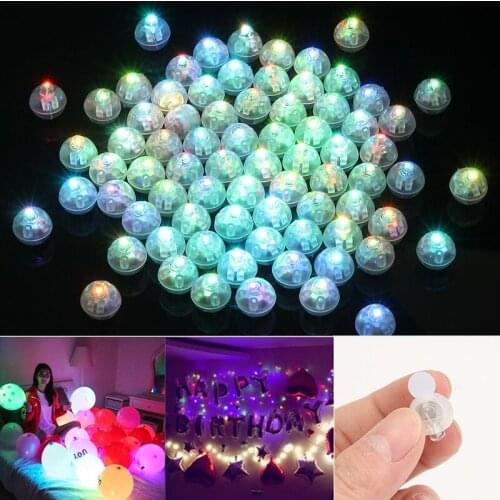 2019 New 50/100Pcs Mini LED Light Bulb For Paper Lantern Balloon Party Wedding Decor