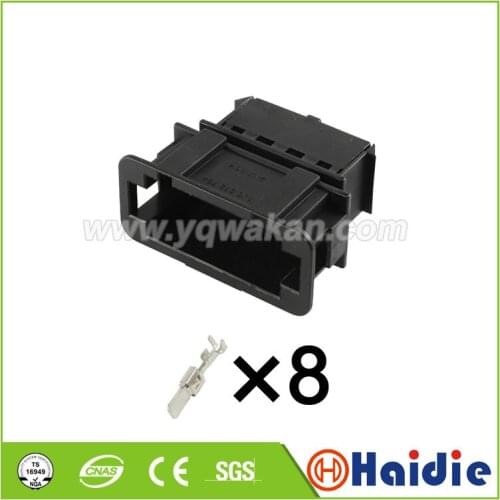 Free shipping 2sets 8pin VW 6.3series auto plastic housing plug electric wiring unsealed cable connector 1J0972784