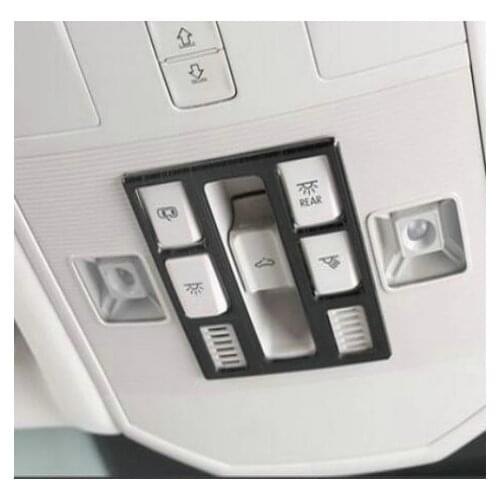 For Volkswagen vw t roc T-Roc 2018 Stainless steel decorative frame of reading light in front row of automobile