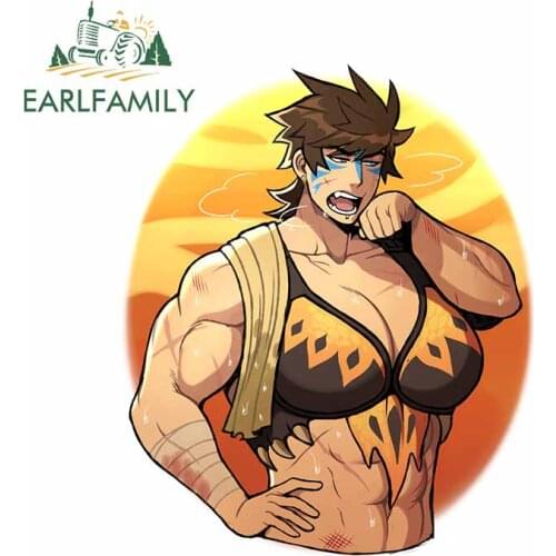 EARLFAMILY 13cm x 10.8cm For Anime Muscle Art Motorcycle Car Bumper Stickers Vinyl Car Wrap Decal Surfboard Suitable for VAN RV