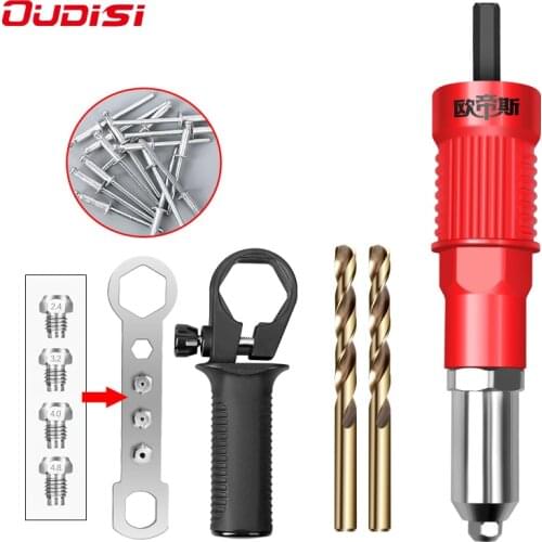 Electric Rivet Nut Gun Cordless Riveting Drill Adaptor Insert Nut Tool Multifunction Pull Riveting Machine Nozzle Riveted tools