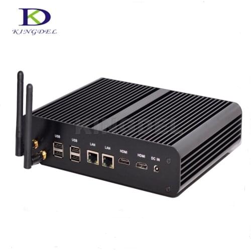 Kingdel Fanless Mini Desktop Computer Intl 4th Gen.Haswell Core i7-4500U,8GB RAM+1TB HDD,2*HDMI,2*LAN,4*USB3.0,Wifi,Windows 10