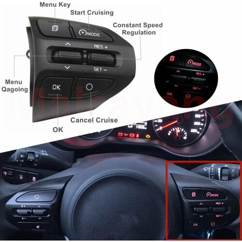 High Quality For Kia RIO K2 Picanto 2017-2018 Cruise Control Volume Steering Wheel Button 96720-G6010-2 96720G6010