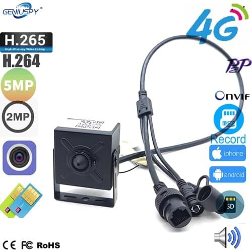 Miniature Size 1080P P2P Onvif Cylindrical Style POE Pin hole Bullet Mini IP Camera With Audio Input&Audio Output For Industry