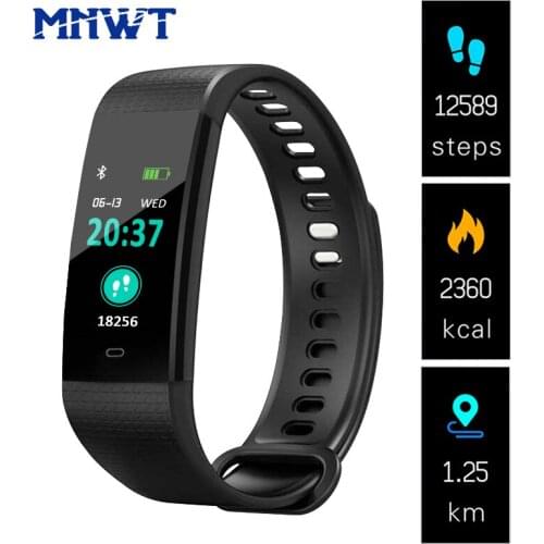MNWT Color Screen Smart Band IP67 Waterproof 24 hours Heart Rate Sleep Monitor Fitness Tracker Bluetooth Smart Watch For Sport