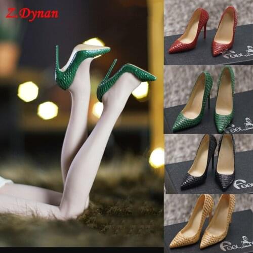 TWO SIZE 1/6 Scale Female body shoes model sexy high quality heels 4 colors Female Action Figure Body In Stock