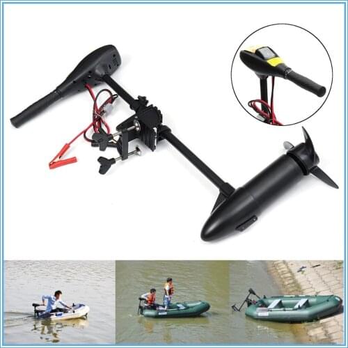 New 18LBS 144W 4km Hourly Boat Electric Motor Marine Electric Vessel Outer Engine Electric Motor Inflatable Boat Propeller 12V