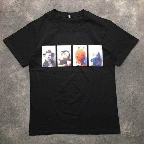 Novelty 2020 Men New Doll Bear Human T Shirts T-Shirt Hip Hop Skateboard Street Cotton T-Shirts Tee Top kenye S-XXL #K46