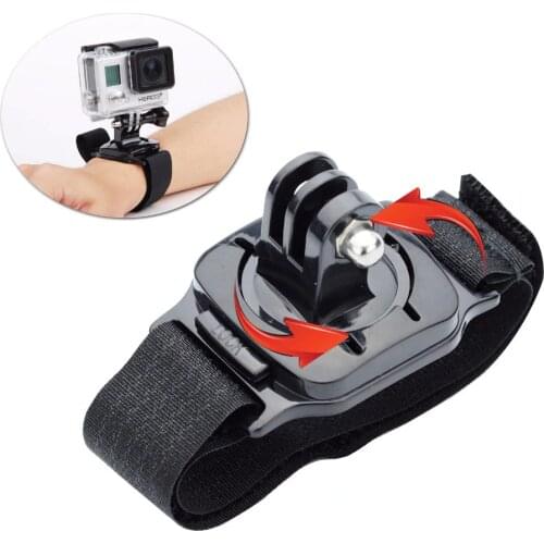 360 Degree Rotation Wrist Strap Adjustable Hand Band Mount for Gopro Hero 9/8/7/6/5 SJCAM Xiaomi Yi