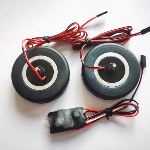 JP Hobby Brake wheel system 4mm axle shaft 50mm 55mm 60mm 65mm for RC plane DIY Freeshipping