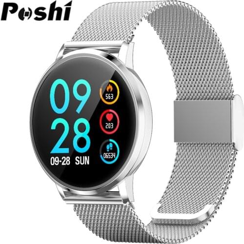 POSHI Men Smart Watch Full Screen Touch IP68 Waterproof Shockproof Multiple Motion Modes Smart Watch Call Reminder Wristwatch