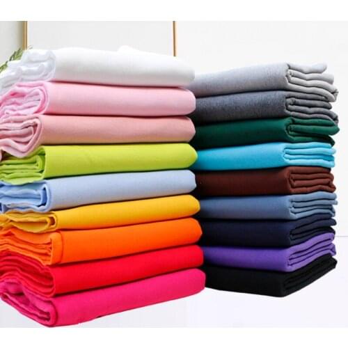 Width 72'' Thickened Solid Color Simple Warm Fleece Fabric By The Half Yard For Coats Pants Childrens Wear Material