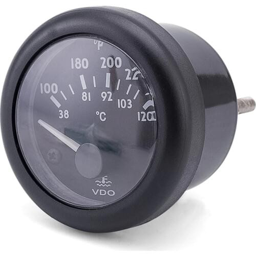 VDO Water Temperature Gauge Electromagnetic Water Temperature Gauge 38-120C/100-250F 24V