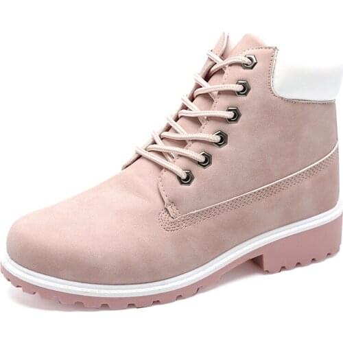 Ankle Boots For Women 2021 New Brand Snow Boots Fashion Warm Winter Boots Women Solid Square Heel Shoes Woman Plus Size