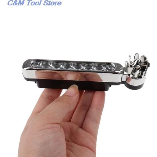 New Universal Wind Energy Car Daytime Running Light Fog Lamp 8 LED Car DRL Driving Day Lights Headlight Signal Light Lamp 1PC