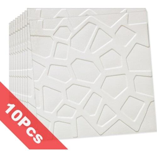 10Pcs Thicken 3D Brick PE Foam Wall Stickers Panels Decal Embossed Wallpaper Living Room Kids Safty Bedroom Home Decor