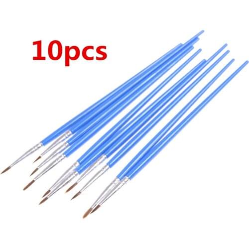10pcs Hook Line Pen Model Special Point Brush Models Hobby Painting Tools Accessory