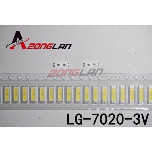 120piece/lot for repair lg 32 to 55-inch LCD TV LED backlight Article lamp SMD LEDs 7020 6V Cold white light emitting diode