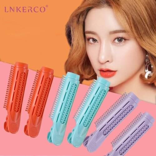 2pcs Hair Root Volume Clip Natural Fluffy Hair Clip Plastic Hair Curler Twist Hair Perm Rods Styling Rollers DIY Hair Tools