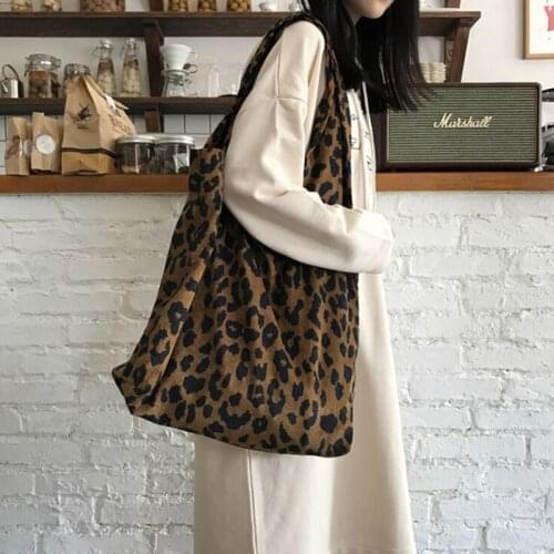 2020 New Fashion Women Leopard Shoulder Bag Satchel Casual Tote Handbag Messenger Female Bag High Capacity Bags for Women