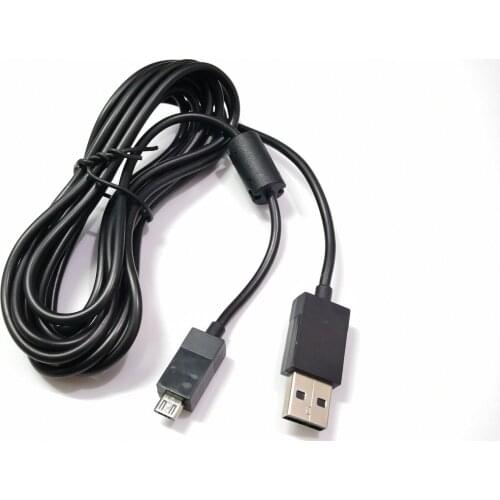 50 Pcs USB Charger Data Cable for Xbox One Wireless Controller For PS4 Dualshock4 Android Smartphone 2.7m with led