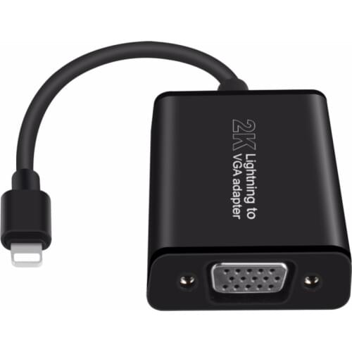 60HZ Lighting To VGA Adapter IPhone /Tablet to VGA Female HD With Screen Cable