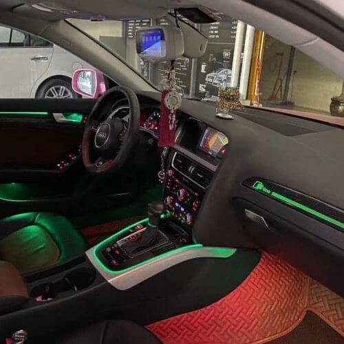 Auto atmosphere light car led lighting system multi colors For Audi A4(B8) car ambient lighting