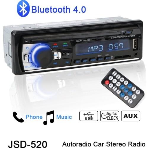 Car MP3 Player 1DIN In-Dash 12V AUX Input Audio Music USB/SD Digital Bluetooth Car Radio FM Radio Stereo
