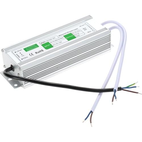 Free Shipping Hot Selling high quality 100W 12V or 24V Outdoor Waterproof IP67 Switching Led Driver Led Power Supply With CE RoH