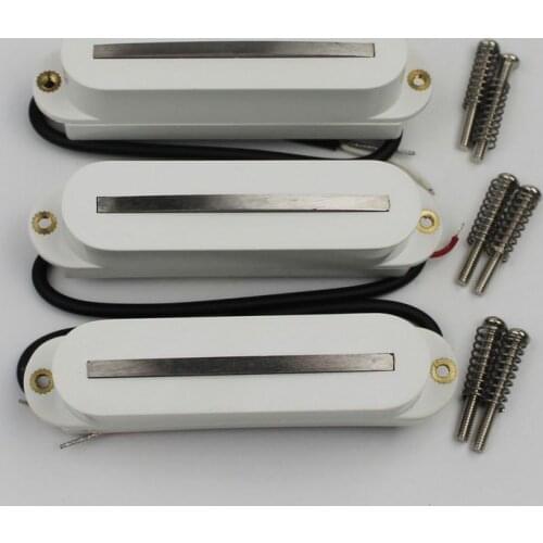 Electric guitar pickups only three single white single pickup monorail set