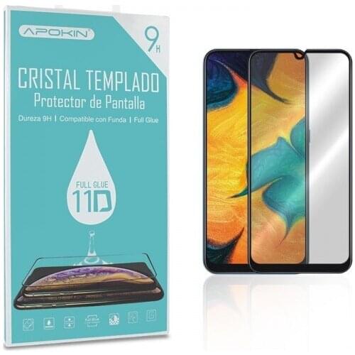 Tempered glass Full Glue 11D Premium Samsung Galaxy A50/A30S/M21/M31 curved screen Protector Black