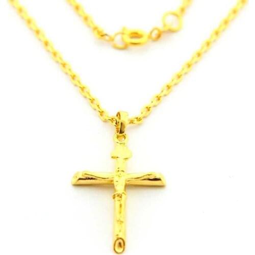 Hot sell New Beautiful Fashion Pure gold color necklaces & pendants crossfit choker wedding jewelry YHDN113