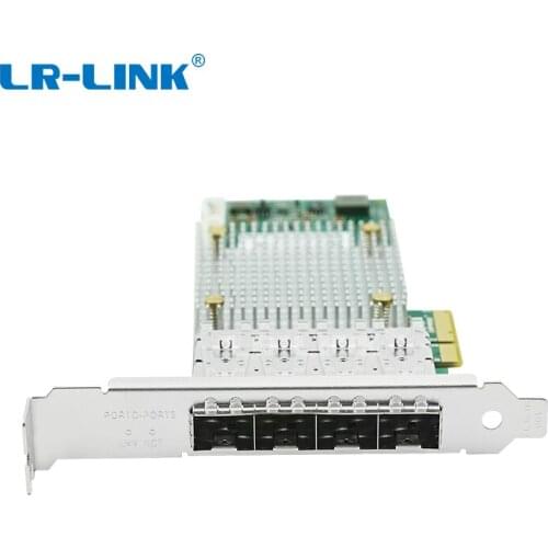 LREC9054pf-4sfp 100fx 4 port SFP network card optical pcie lc Intel I350 chipset