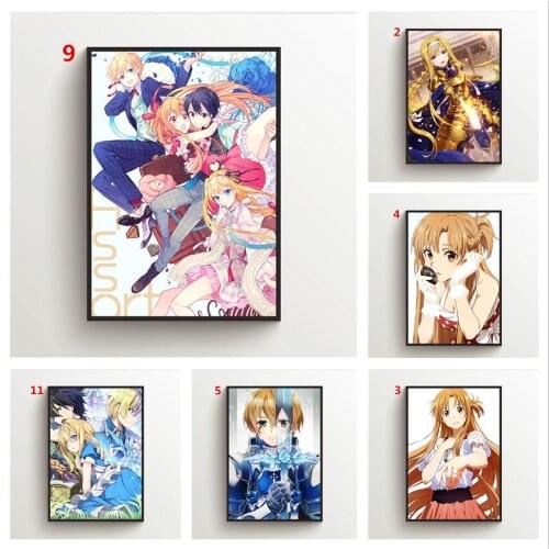 Sword Art Online Alicization Alice Anime Posters Wall Poster Canvas Painting Wall Decor Wall Art Picture Room Decor Home Decor