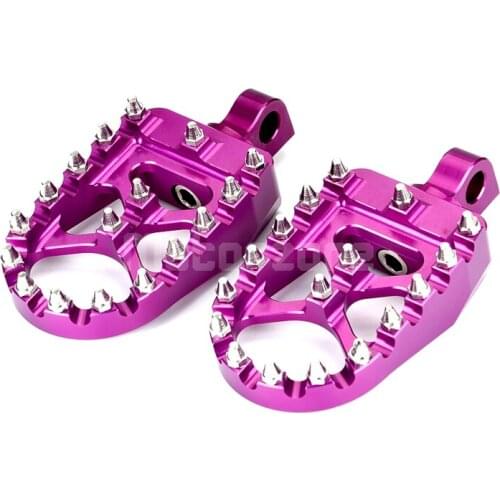 MX Foot Pegs Motorcycle Wide Fat Footpegs Bobber 360 Roating Rear Footrests For Harley Dyna Fatboy Sportster Iron 883 Street Bob