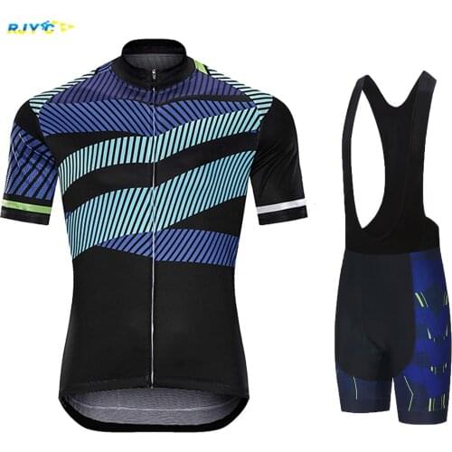 2021 New Summer Breathable Bicycle Clothing For Men Quick Dry Cycling Jerseys Short Sleeve Mountain Bike Sports Cycling Set