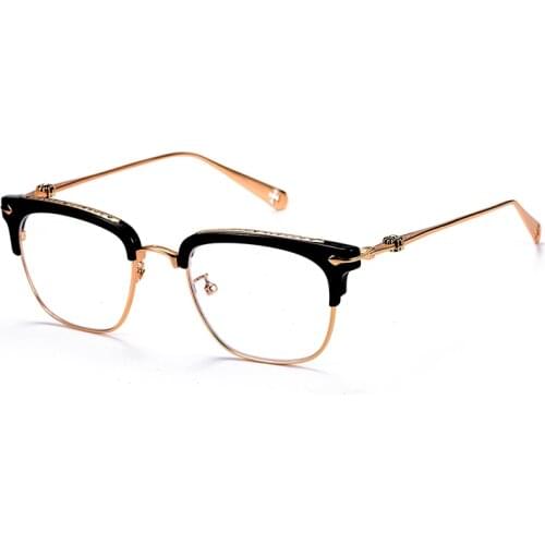 Titanium Anti-blue Computer Glasses Women Fashion Male Square Ultralight Eye Myopia Prescription Gaming Eyeglasses