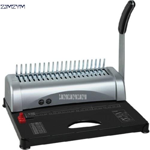B2988 A4 Paper Binding Machine Puncher Binder 21 Holes Binding Machine 12 Sheets Punching 450 Sheets Binding Office Home Tools