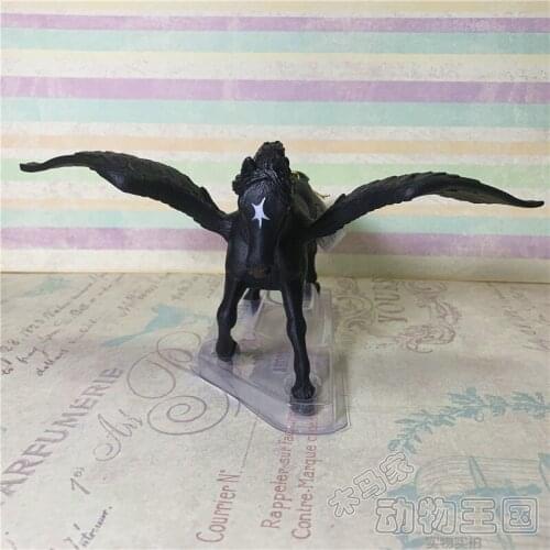 Pvc figure model toy black flying horse