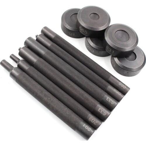 Rivet Button Installation Pole, Leather Craft Snap Punch Rod Base Tool Kit, Buckle Install Device, DIY Mounting Fastener Presser
