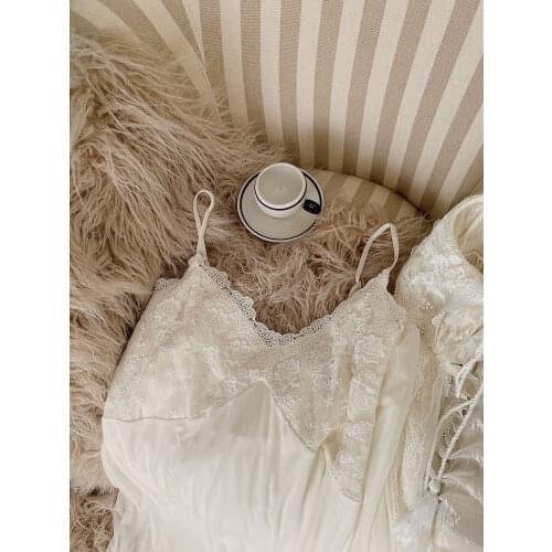 Vintage One Piece Soft Womens Night Dress Royal Princess White Lace Elegant Long Sleepwear