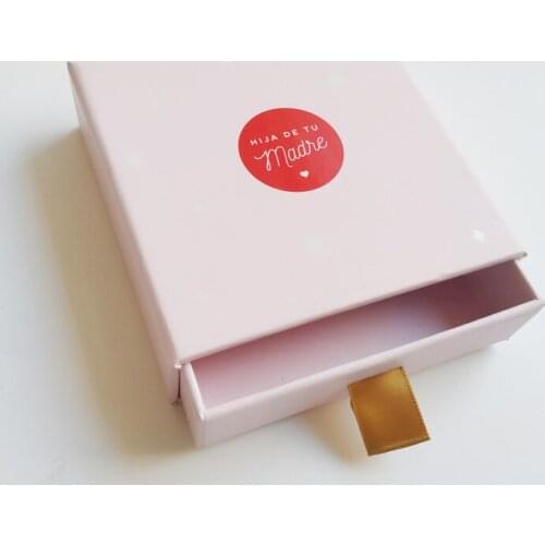 High Quality Romantic Pink Rigid Cardboard Packaging Box with Personal Logo