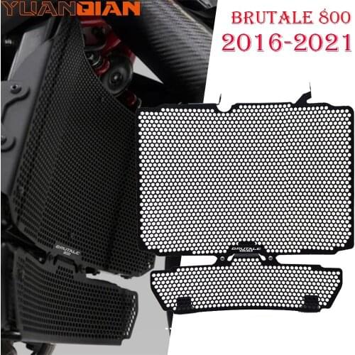 Brutale800 Motorcycle Radiator Grille Guard Cover Protector Oil Cooler Guard Protection For MV Agusta Brutale 800 2016-2020 2019