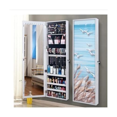 Mirror full body mirror female wall mounted mirror simple modern dressing mirror household multi-functional with mural fitting m