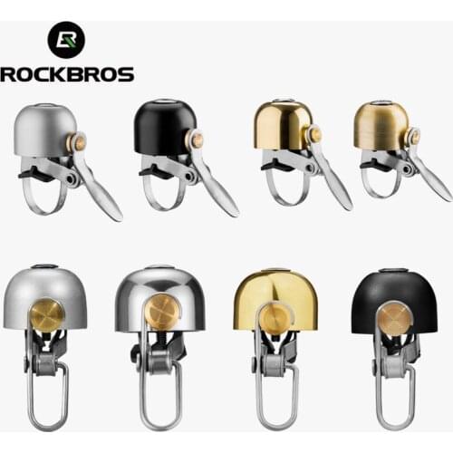 ROCKBROS Bike Bell Cycling Ring Bicycle Retro Classical Bells Clear Sound Quality MTB Road Safety Warning Alarm Bike Bells