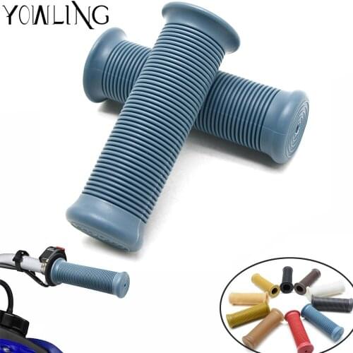 1 Pair 25mm 28mm Motorcycle Handlebars Motorcycle Custom Gel Hand Grips Plastic rubber 7/8 inch Moto Vintage Grips