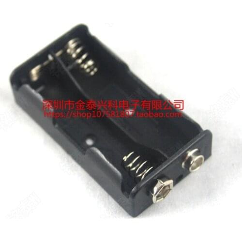 10pcs 5, 2, side by side with 9V button battery box, 3V five, two section 2AA battery box without line