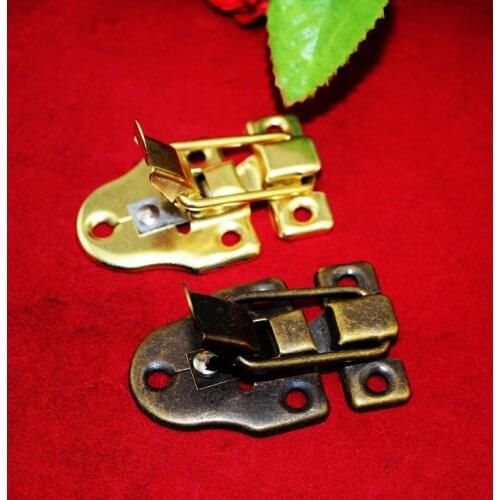 10Pcs 56*40MM iron buckle hasp hasp wooden wine box with lock Buckle Antique Padlock Hardware